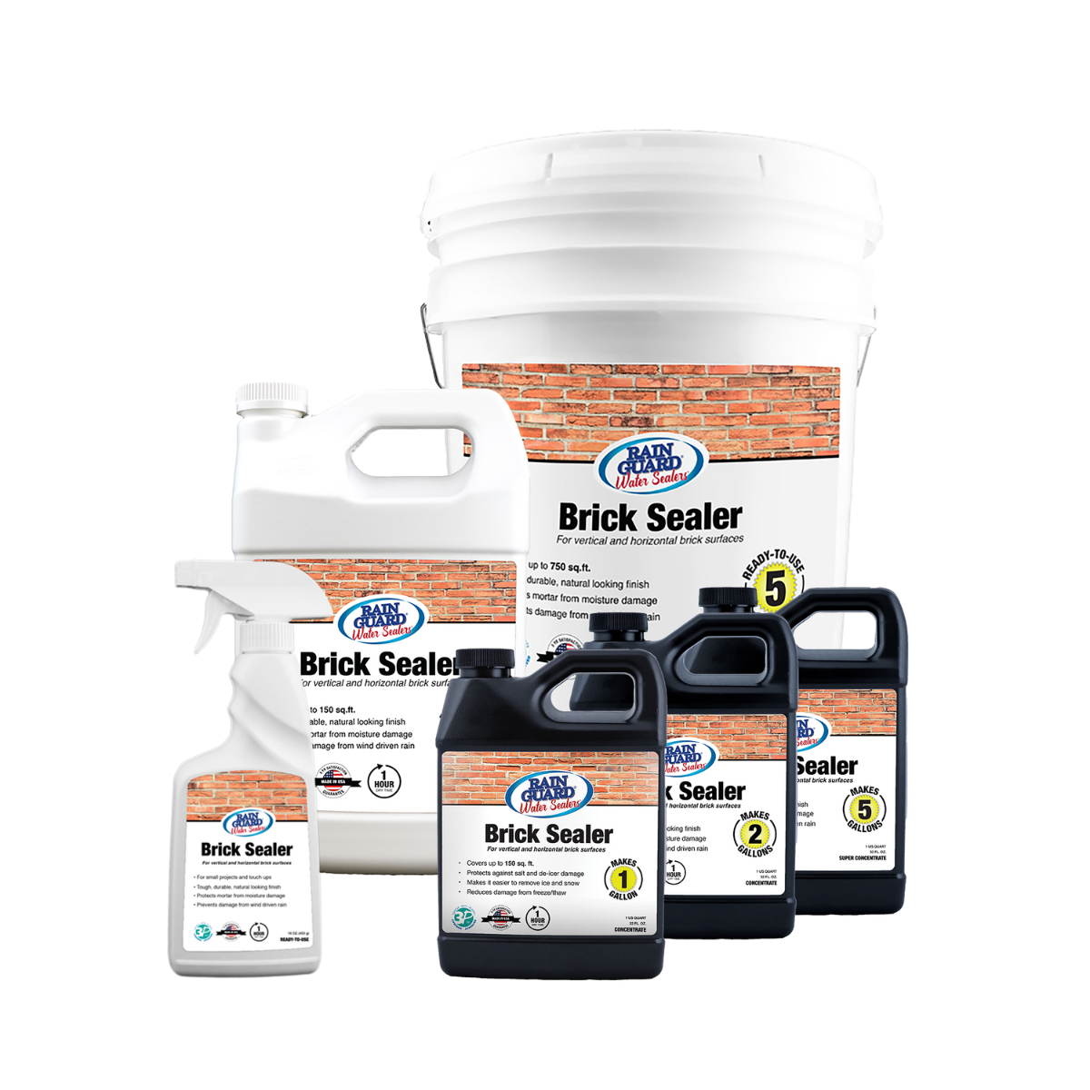 BRICK / MASONRY Sealer - Breathable, DRY 'Invisible Finish' Protects 10yrs+